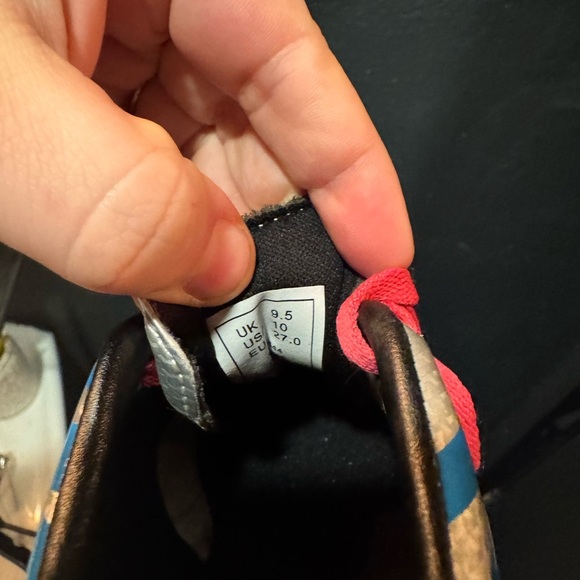 Kids Diadora Pink Blue Verona 2 Soccer Cleats Size 10 - Picture 5 of 8